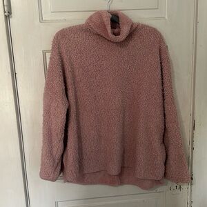 Extra large Sherpa turtleneck sweatshirt